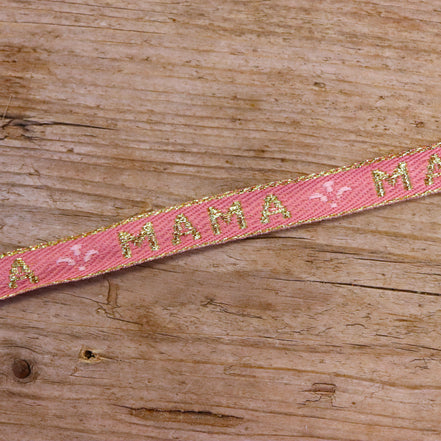 Ribbon mom pink-gold