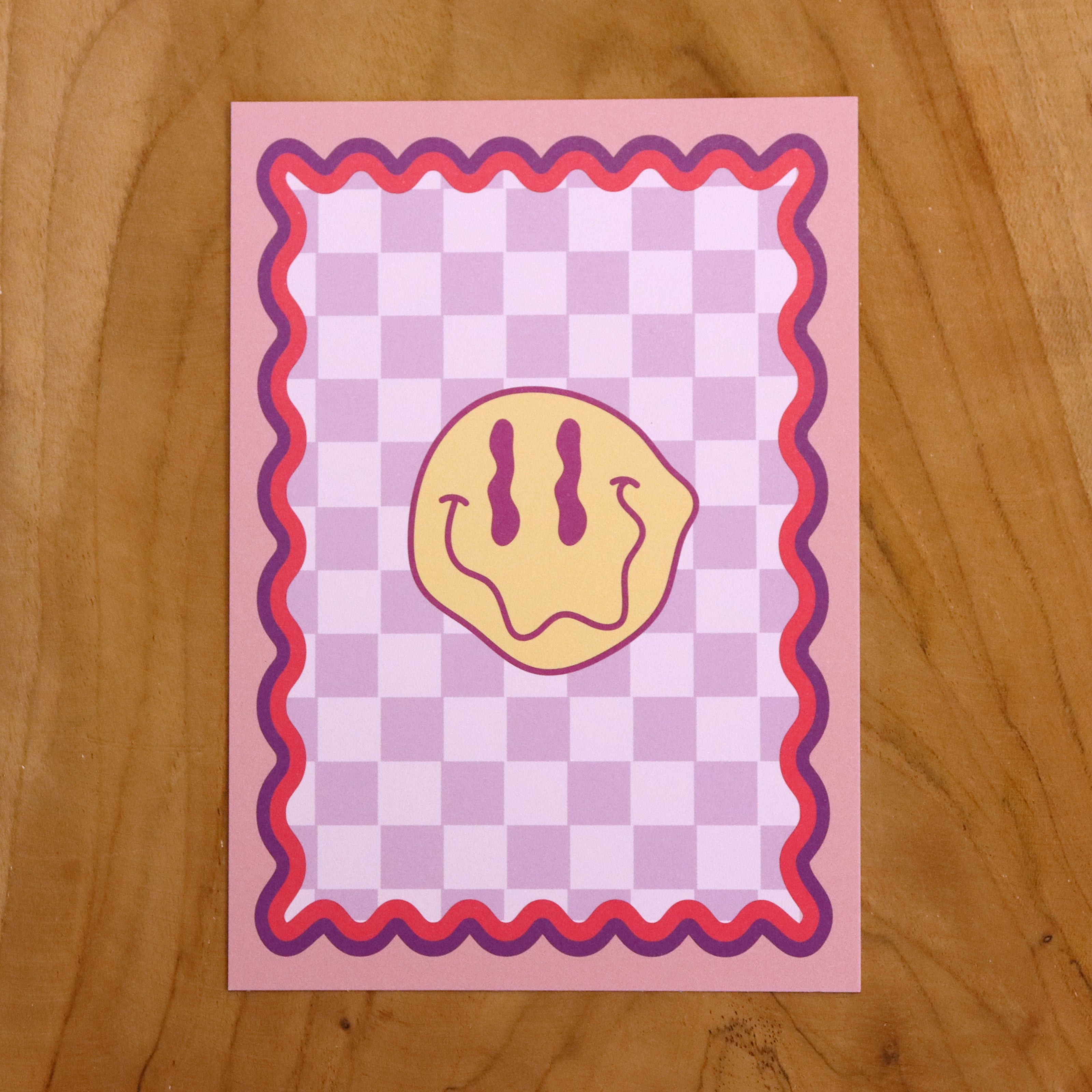 Card - funky smiley
