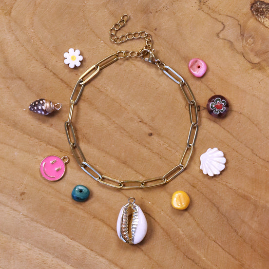 zelf bedelarmband ontwerpen goud