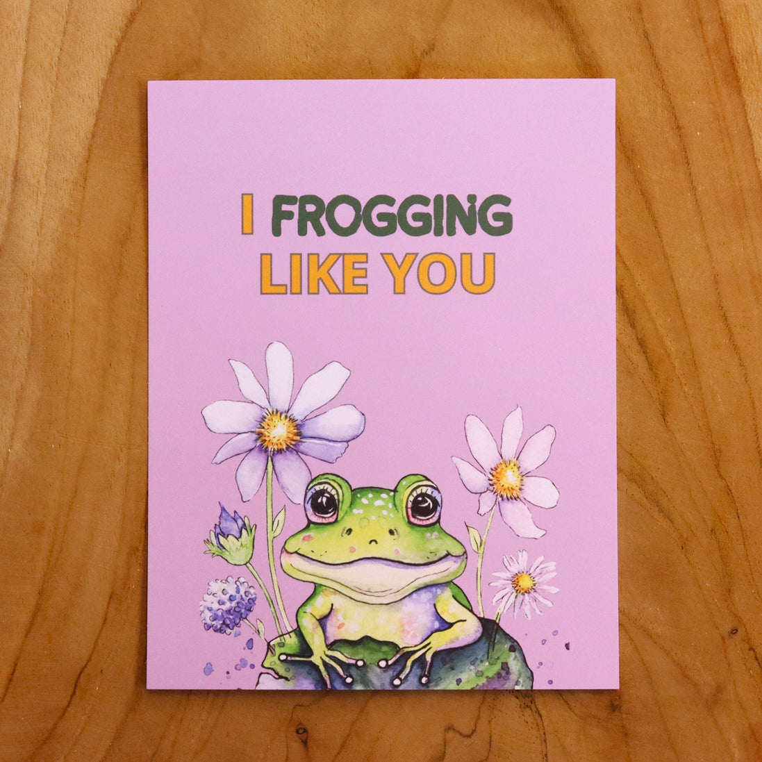 Card BAYU - I frogging like you
