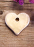 Ceramic heart - cream