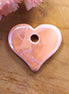 Ceramic heart - peach