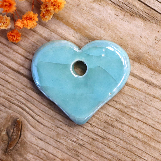 Keramieken hart - blauw