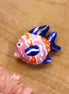 Ceramic fish - pink blue