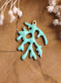 Enamel bedel - mint koraal goud