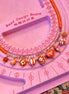 DIY package - Orange necklace with glass beads