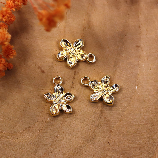 Anhänger DQ GOLD kleine Blume