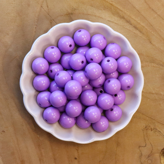 Ronde acryl kraal 14 mm - lila