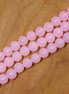 Colored Glass Beads Per Strand - Light Pink