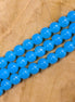 Farbige Glasperlen pro Strang - blau
