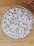 Rondel facetkralen 2x3 mm - White opal