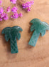 Gemstone palm tree bead - aventurine