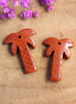 Gemstone Palm Tree Bead - Red Jasper