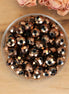 Rondell-Facettperlen 4x6 mm - Metallic-Kupfer