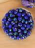 Rondel facetkralen 4x6 mm - Dark blue diamond coating