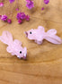 Pink bead - glass fish bead