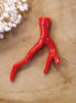 Bead red - coral acrylic