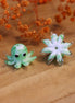 Green bead - glass bead squid