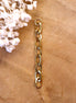 Earring clasp chain - gold