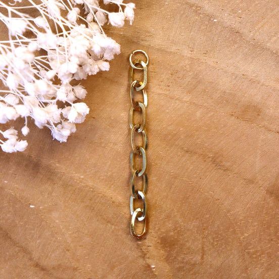 Ohrringanhänger Gliederkette - Gold