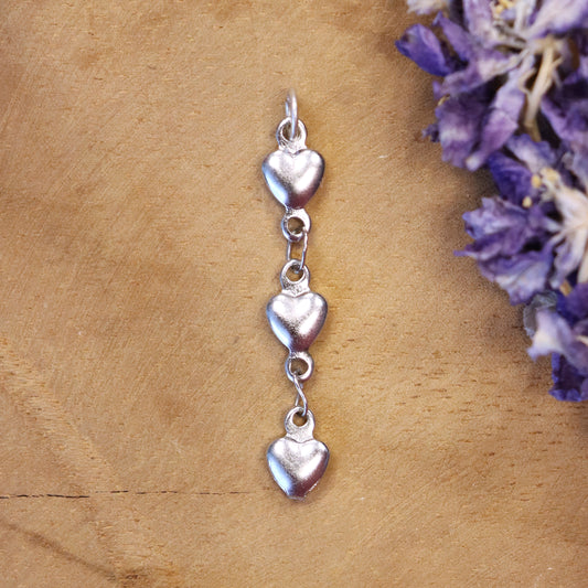 Earring clasp hearts - gold