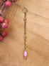 Earring clasp, Jasseron with scoop - gold