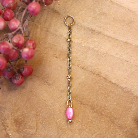 Earring clasp, Jasseron with scoop - gold