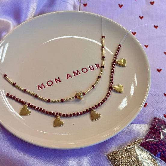 DIY pakket- Hartjes armbanden