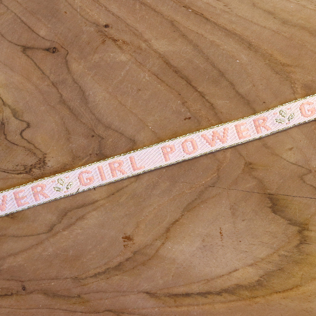 Ribbon girl power pink-gold