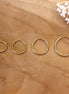 Stainless steel oorringen goud - diverse maten