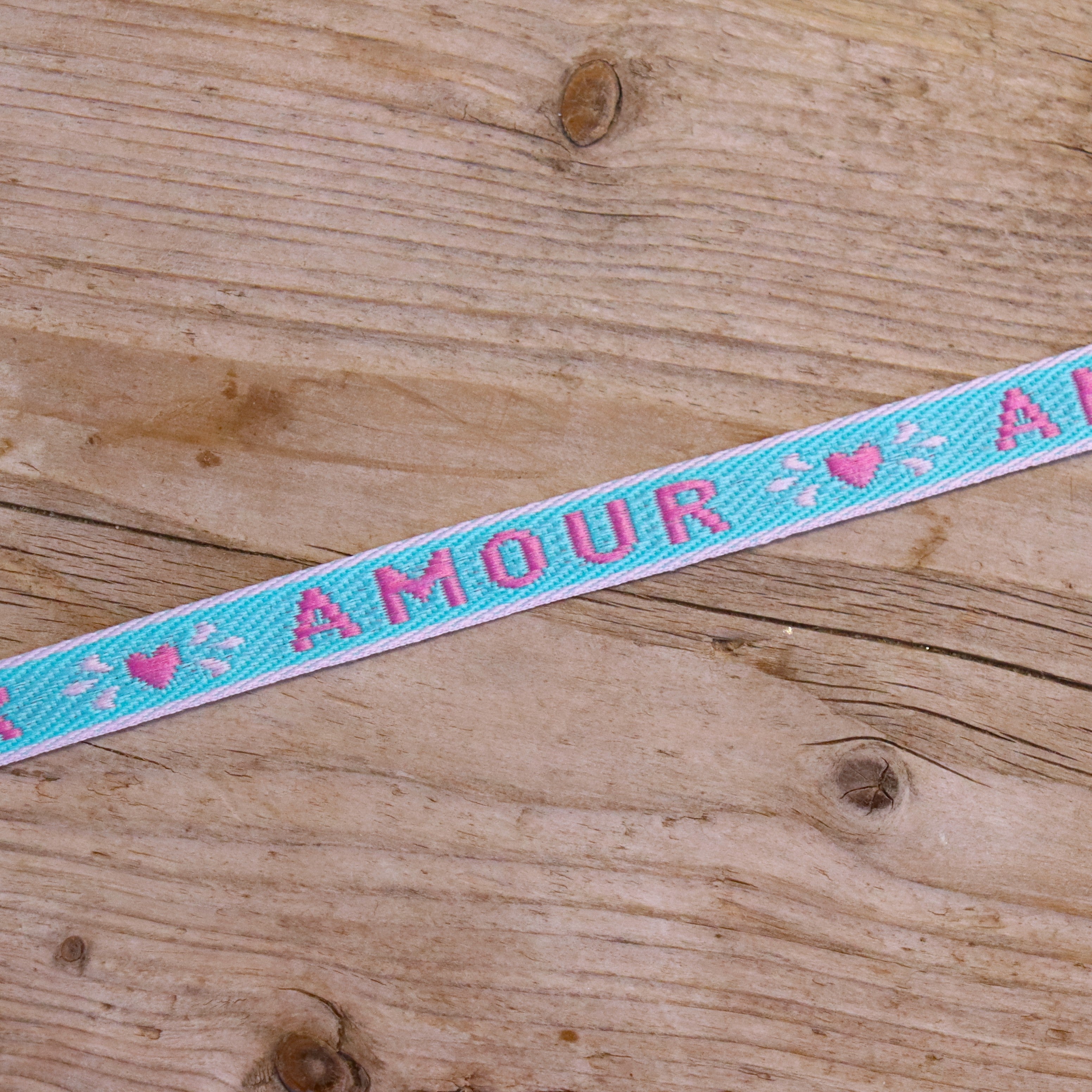 Ribbon amour blue-pink