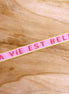 Ribbon life is beautiful pink