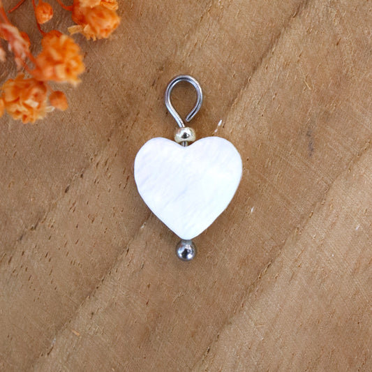 Earring clasp moon - silver