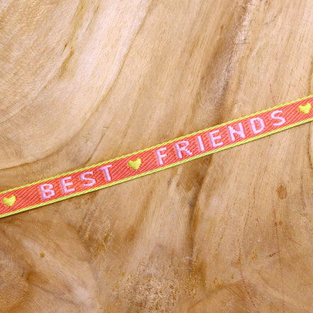 Ribbon best friends pink-green