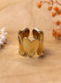 Stainless steel ring goud - harten
