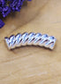 Acryl tube twisted - zilver