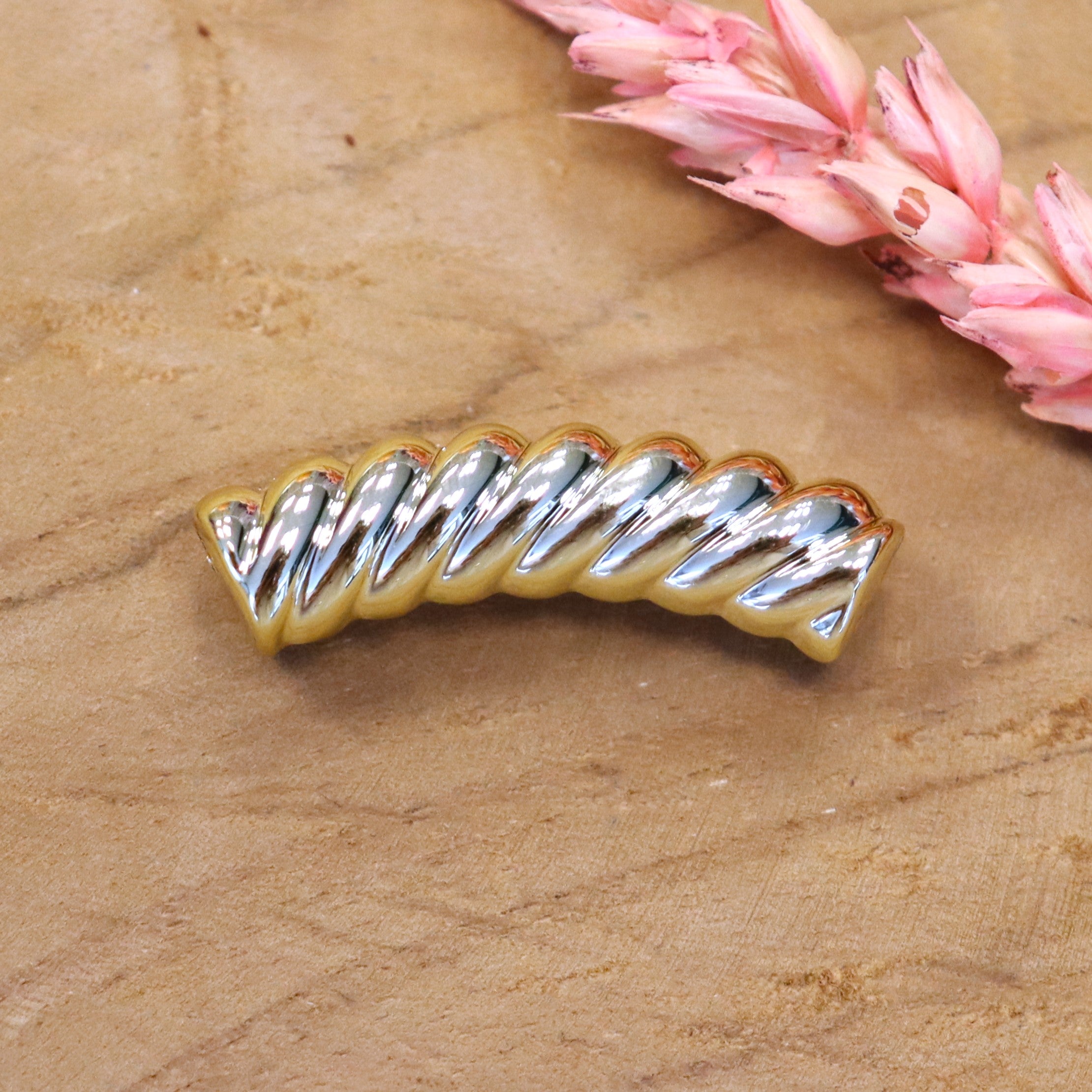 Acryl tube twisted - goud