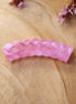 Acryl tube twisted - transparant roze