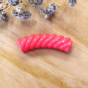 Acryl tube twisted - neon roze