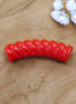 Acryl tube twisted - rood