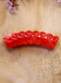 Acryl tube twisted - transparant rood