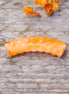 Acryl tube twisted - transparant oranje