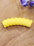 Acryl tube twisted - geel