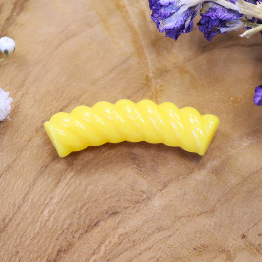 Acrylrohr gedreht - gelb