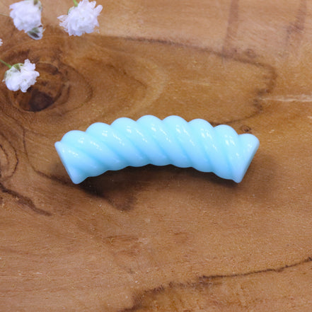 Acryl tube twisted - lichtblauw