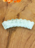 Acryl tube twisted - transparant mint