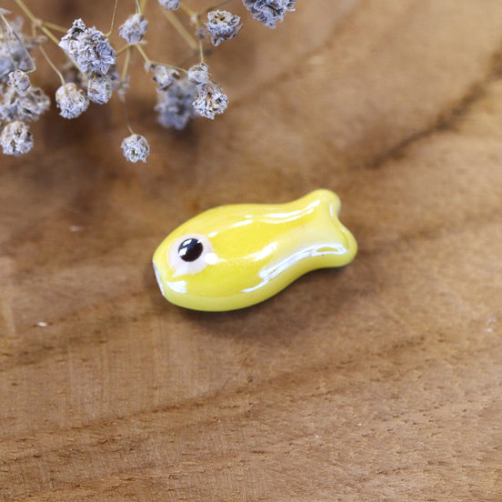Kraal geel - keramieken visje