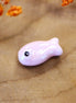 Bead pink - ceramic fish / light pink
