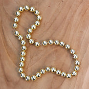 Kralenstreng - electroplated hematiet goud diverse maten