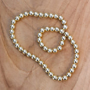 Kralenstreng - electroplated hematiet goud diverse maten